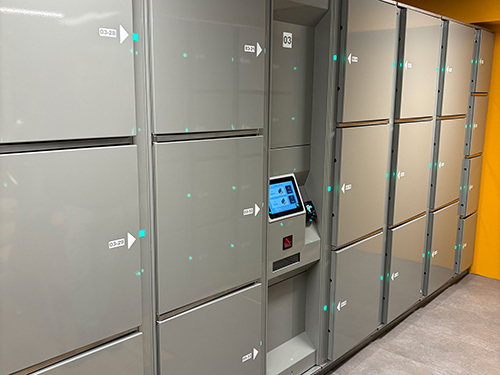 Self-service locker payment terminal