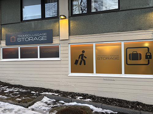 Tromsø Luggage Storage entrance at Strandskillet 3